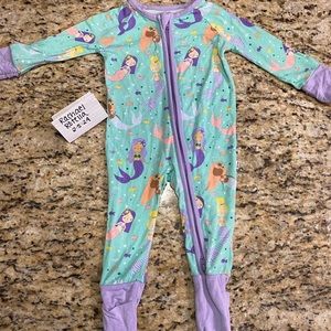 Little sleepies zippie size 0-3 mermaid magic